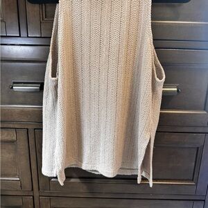 H&M Textured Knit Top in Light Brown